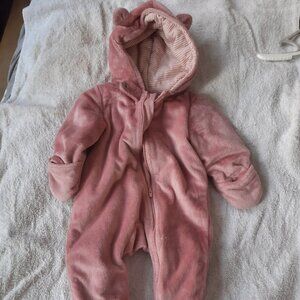 Pink Baby Bear Snowsuit